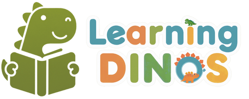 Learning Dinos Logo Icon with Text